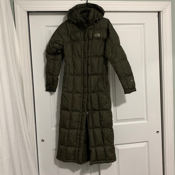 ankle length north face coat
